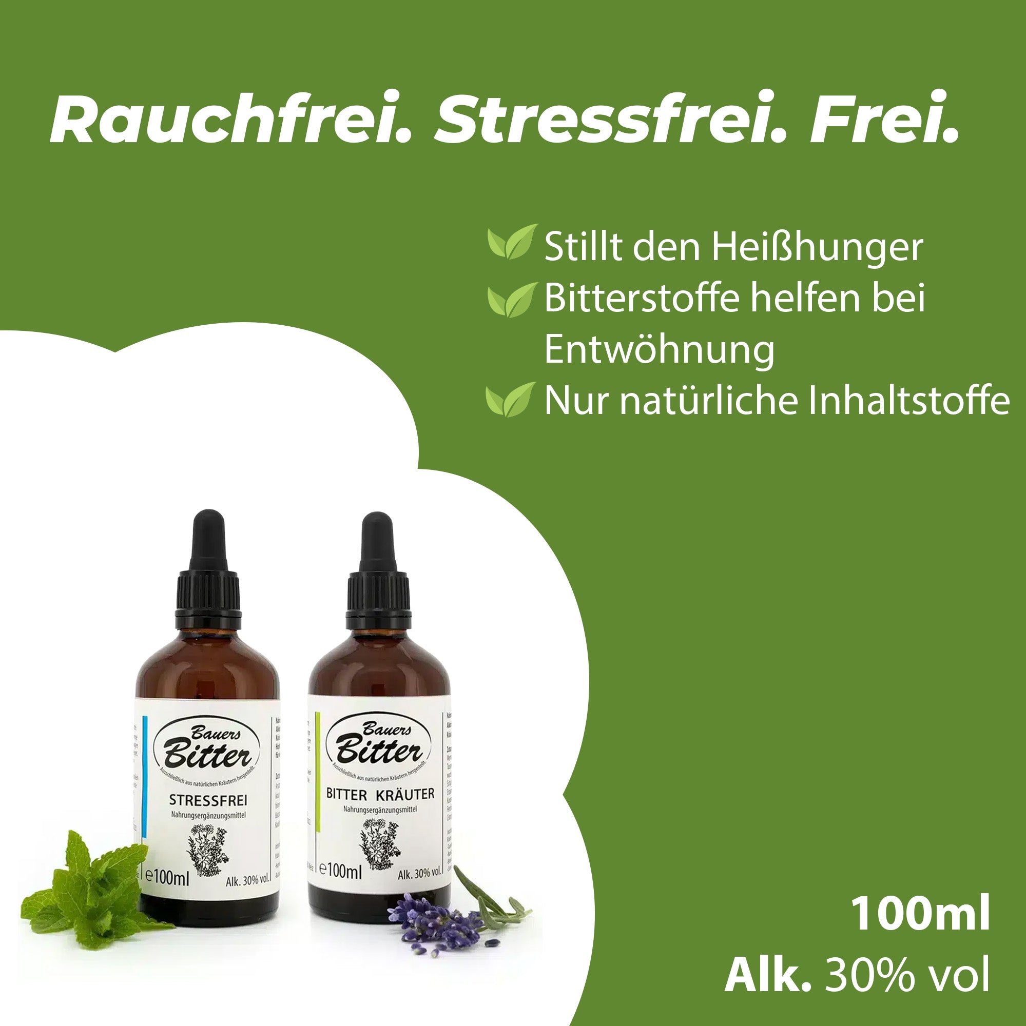 Bauers Bitter Herbs & Stress-Free SMOKE-FREE Set